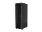 ARMARIO LANBERG RACK 19" 42U 800X1200 FLAT PACK NEGRO PUERTA CRISTAL CON LCD