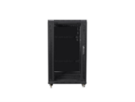 ARMARIO RACK LANBERG 22U 600X600 FLAT PACK PUERTA CRISTAL NEGRO