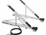BASE PORTATIL TARGUS CON HUB INTEGRADO USB-A X4 PLATA