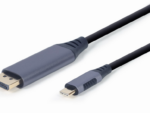 CABLE ADAPTADOR GEMBIRD USB TIPO C A DISPLAYPORT MACHO, GRIS ESPACIAL, 1,8 M