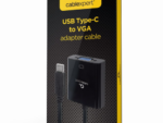 CABLE ADAPTADOR USB TIPO C A VGA 15 CM NEGRO
