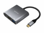 CABLE CONVERSOR AISENS USB-C A HDMI/USB-C PD/USB 3.0 TIPO-A GRIS 15CM