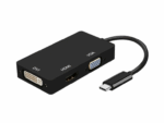 CABLE CONVERSOR AISENS USB-C/M A DVI/H-HDMI/H-VGA/H NEGRO 15CM