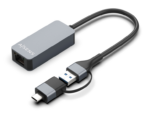 CABLE CONVERSOR AISENS USB3.2 GEN1 USB-A+USB-C A ETHERNET 2.5G GRIS 15CM