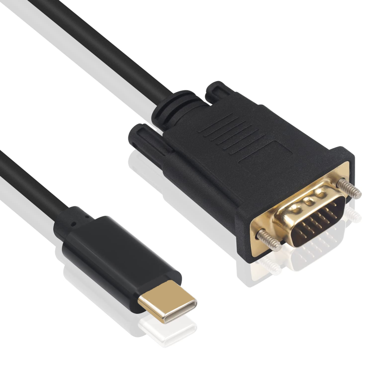 CABLE CONVERTIDOR EWENT USB-C A VGA MACHO 1080p/60Hz 1,8M