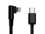 CABLE GEMBIRD USB CM-8PIN DE 8 PINES TRENZADO DE ALGODON EN ANGULO, 0,2 M,NEGRO