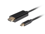 CABLE USB-C A HDMI LANBERG MACHO/MACHO 4K 60HZ 1.8M NEGRO