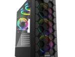 CAJA ATX SHARKOON RGB HEX 2XUSB3.0 SIN FUENTE NEGRO