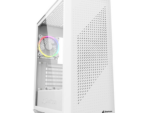 CAJA MIDI ATX SHARKOON VS9 RGB BLANCA 2 USB-A 3XVENT 120MM S/FUENTE BLANCO
