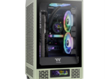 CAJA THERMALTAKE THE TOWER 200 MINI-ITX 2XUSB 3.0 SIN FUENTE VERDE MATCHA