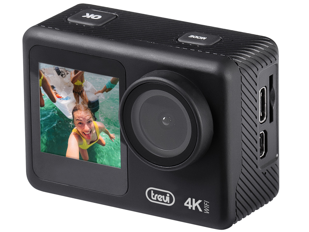 CAMARA DEPORTIVA 4K TREVI GO 2550 4K WI-FI INCLUIDA CARCASA SUBACUATICA 30M