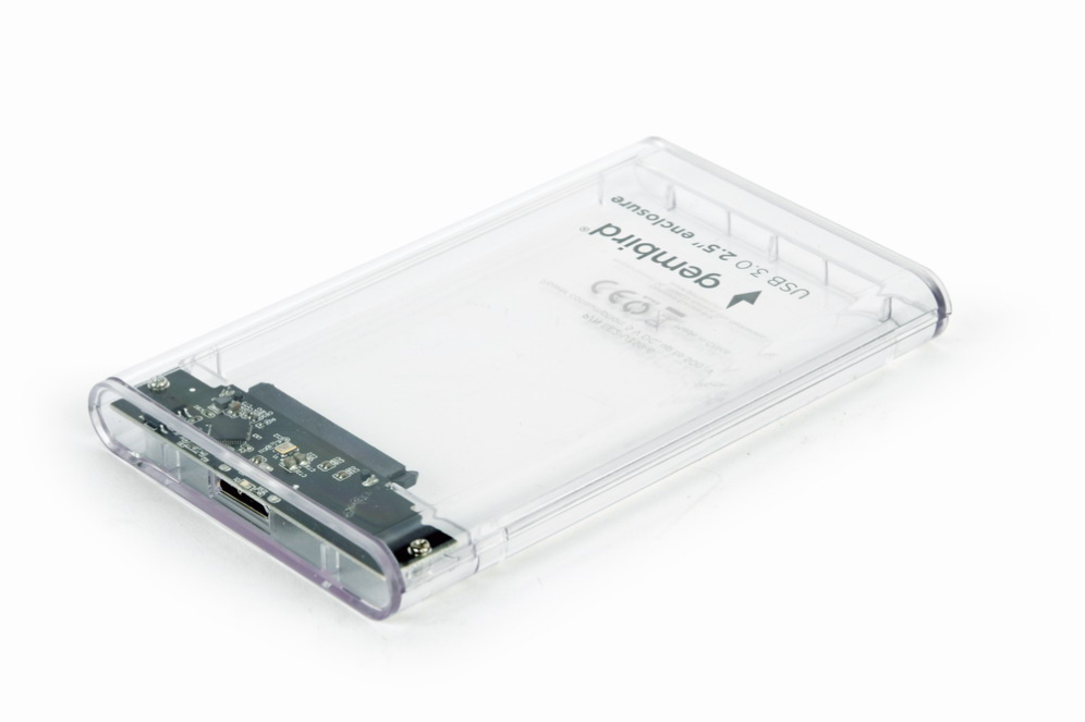 CARCASA HDD GEMBIRD EE2-U3S9-6 2,5" TRANSPARENTE