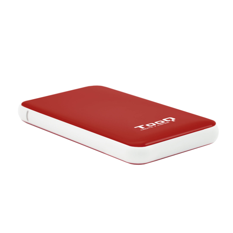 CARCASA HDD TQE-2528R 2,5" 9,5 MM SATA USB 3.1 GEN1 ROJA