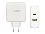 CARGADOR 48W AISENS 1xUSB-C PD3.0 30W 1xUSB-A QC3.0 18W BLANCO