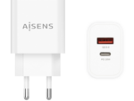 CARGADOR AISENS 20W 1xUSB-C PD3.0 1xUSB-A QC3.0 BLANCO