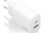 CARGADOR AISENS GAN 20W, 1XUSB-C PD3.0, 1XUSB-A QC3.0, BLANCO