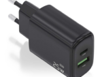 CARGADOR AISENS GAN 25W, 1XUSB-C PD3.0, 1XUSB-A QC3.0, NEGRO
