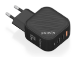 CARGADOR AISENS GAN 65W 2XUSB-C PD3.0 QC4.0 1XUSB-A QC3.0 NEGRO