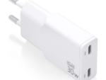 CARGADOR AISENS GAN ULTRA DELGADO 30W 2XUSB-C PD3.0 QC4.0 BLANCO