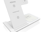 CARGADOR AISENS INALAMBRICO USB-C 3 EN 1 15W BLANCO
