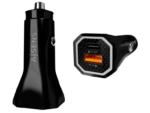 CARGADOR DE COCHE AISENS 38W1xUSB-C PD3.0 20W1xUSB-A QC3.0 18W NEGRO