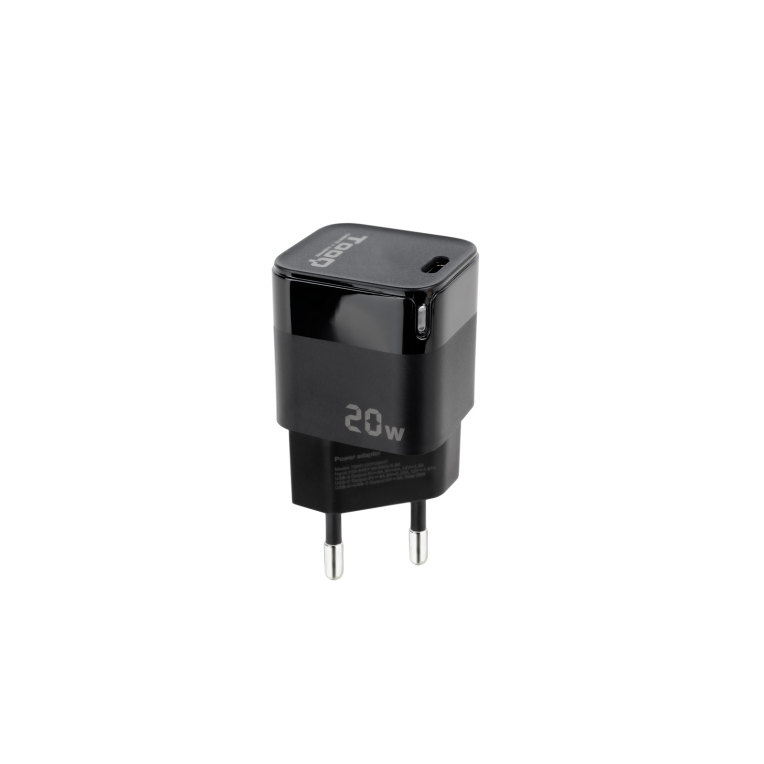CARGADOR DE PARED TOOQ USB-C PD 20W NEGRO