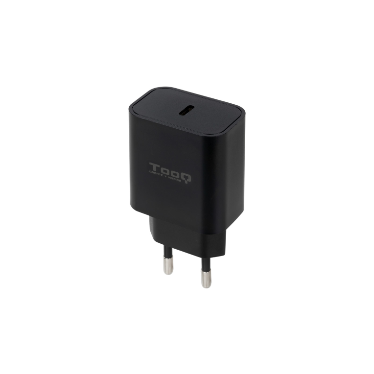 CARGADOR DE PARED TOOQ USB-C PD3.0 20W NEGRO
