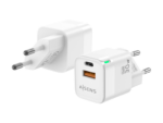 CARGADOR GAN AISENS 30W 1XUSB-C PD3.0 QC4.0 1XUSB-A QC3.0 BLANCO