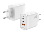 CARGADOR GAN AISENS 65W 2XUSB-C PD3.0 QC4.0 1XUSB-A QC3.0 BLANCO