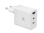 CARGADOR MOVIL EWENT CARGA RAPIDA PUERTOS 2 USB-C Y 1 USB-A 65W BLANCO