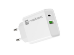 CARGADOR NATEC RIBERA 20W 1XUSB-A + 1XUSB-C PD3.0 QC3.0 BLANCO