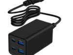 CARGADOR RAPIDO GEMBIRD USB POWERDELIVERY GAN DE 4 PUERTOS 65 W NEGRO