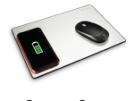 CARGADOR SUBBLIM MOUSEPAD WIRELESS CHARGER ALUMINUM SILVER 10W