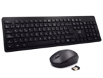 COMBO TECLADO RATON EWENT ESPAÑOL TECLAS CONCAVAS RF INALMABRICO NEGRO