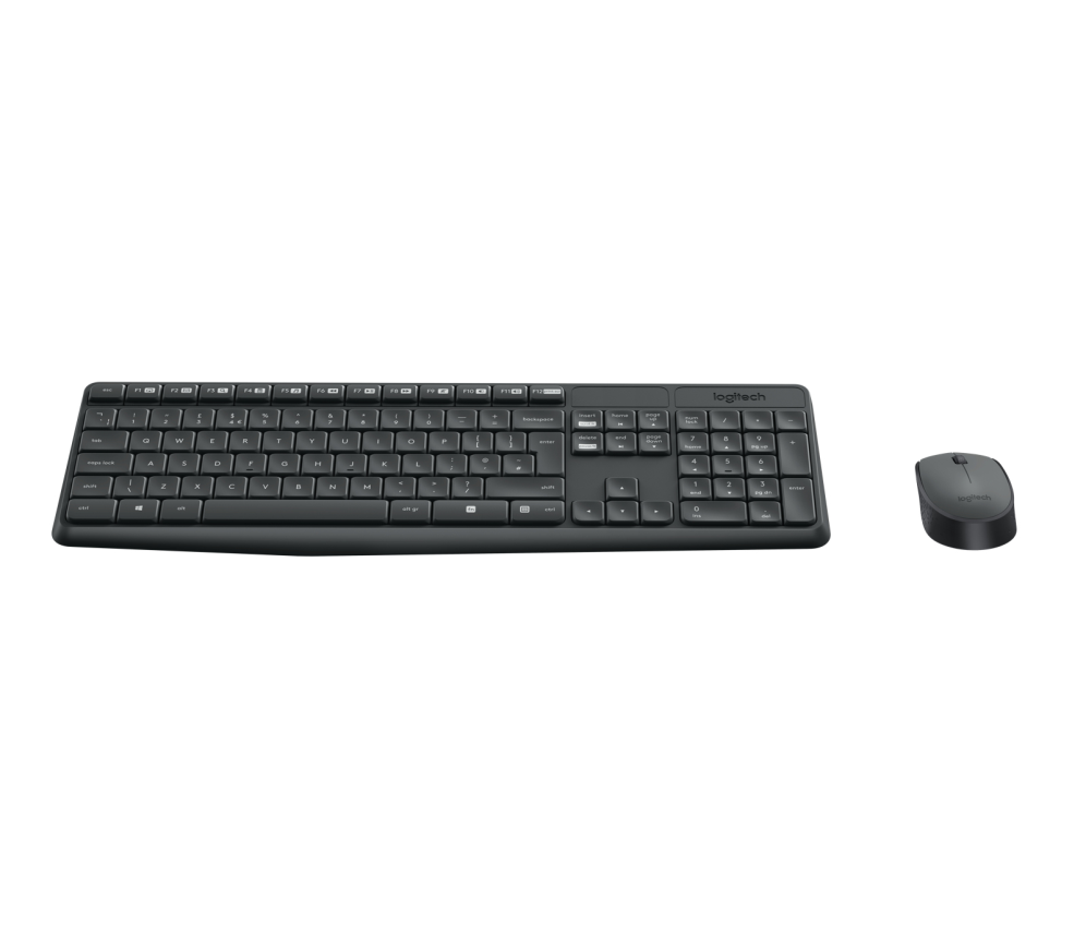COMBO TECLADO RATON LOGITECH MK235 RF INALAMBRICO GRIS