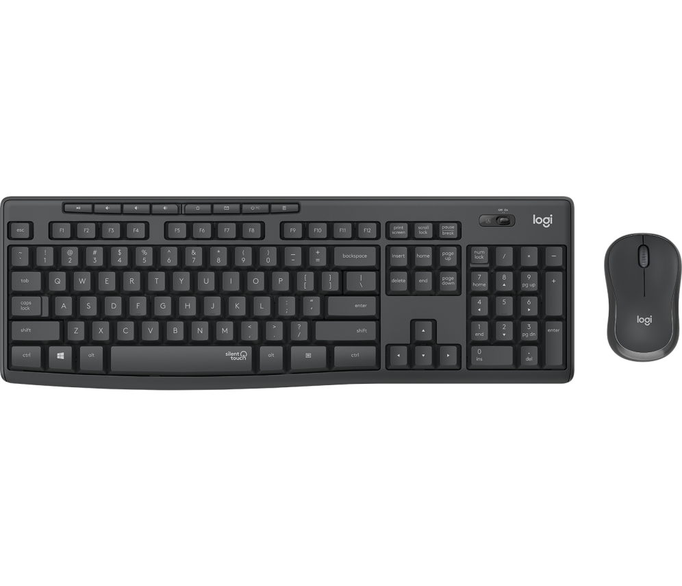 COMBO TECLADO RATON LOGITECH MK295 RF INALAMBRICO NEGRO