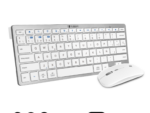 COMBO TECLADO RATON SUBBLIM MULTIDISPOSITIVO BLUETOOTH PLATEADO/BLANCO