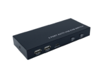 CONMUTADOR KVM AISENS HDMI 4K60HZ USB 1U-2PC CON ALIMENTACION NEGRO