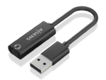 CONVERSOR AISENS USB-A A AUDIO 48KHZ USB-A/M-JACK 3.5/H NEGRO 10CM