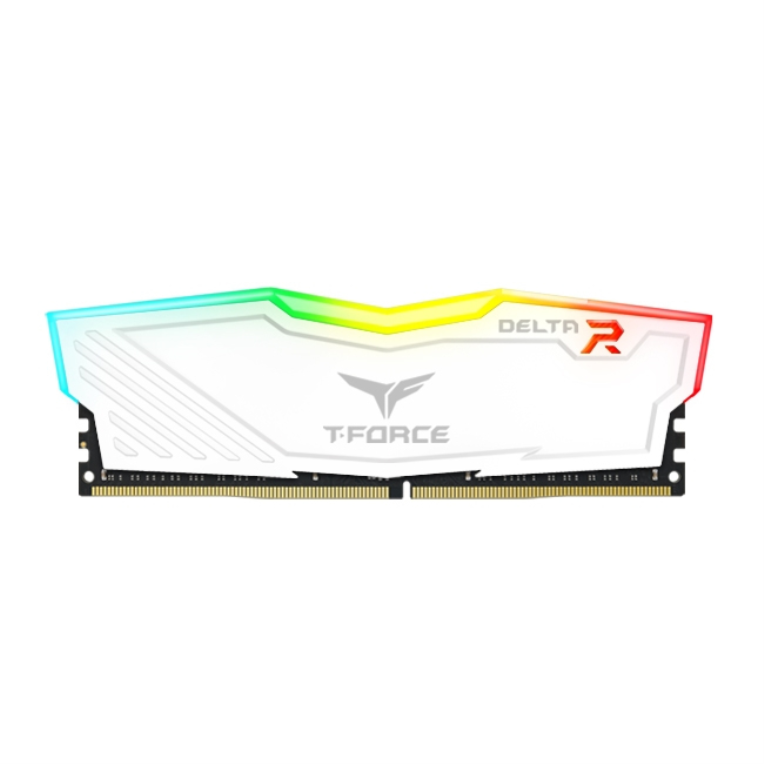 DDR4 TEAMGROUP T-FORCE DELTA RGB 16GB X1 3200 BLANCO