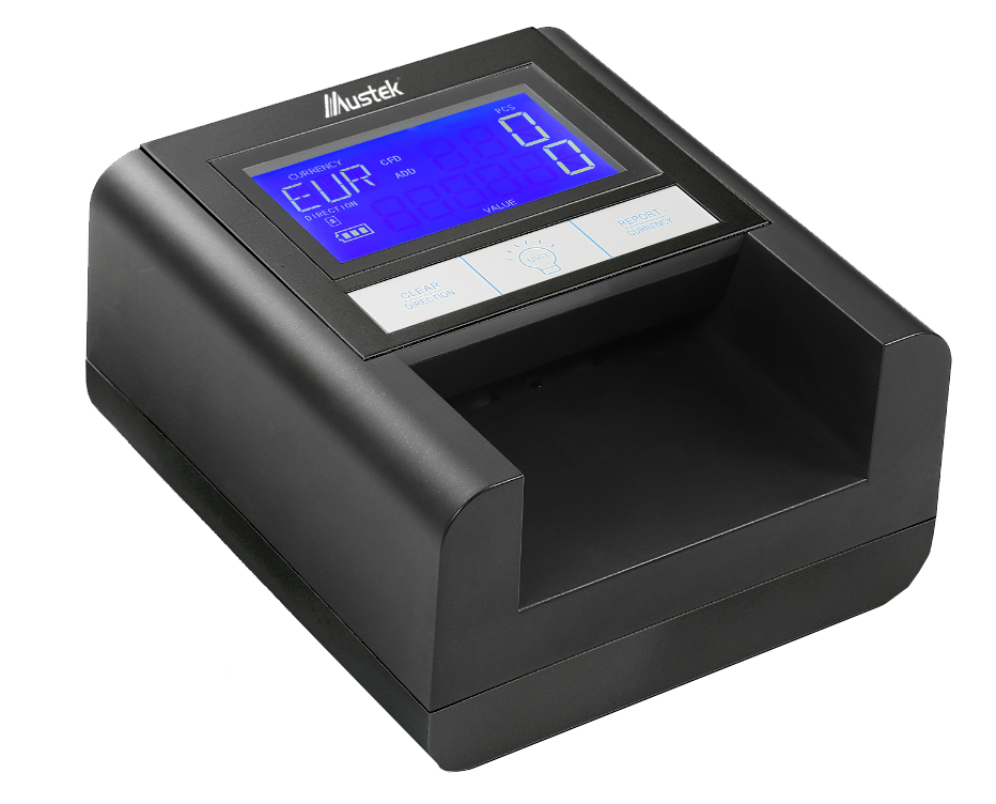 DETECTOR DE BILLETES FALSOS MUSTEK D9 MOTORIZADO