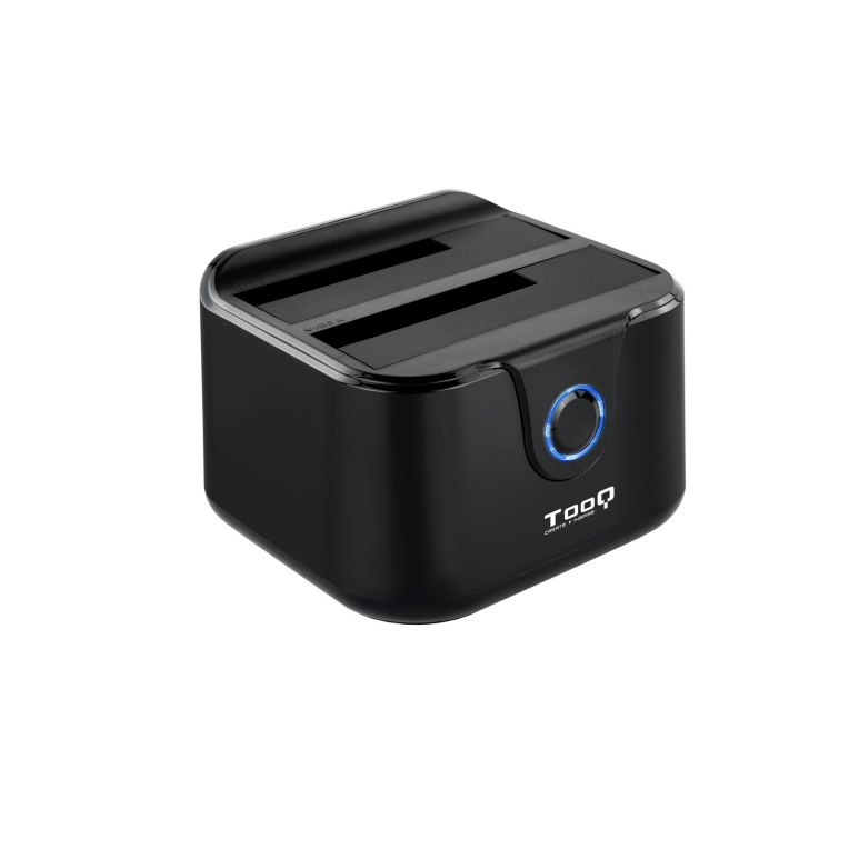 DOCK TOOQ TQDS-802B 2xSATA 2,5"/3,5" USB 3.0, CLONE OTB NEGRO
