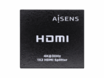 DUPLICADOR HDMI AISENS 4K30HZ 1x2 CON ALIMENTACION NEGRO