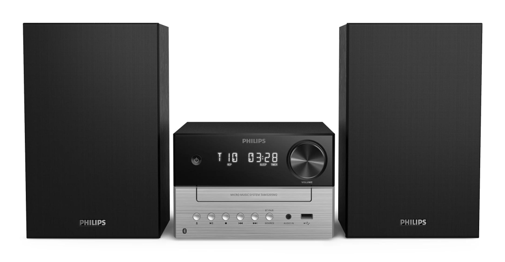 EQUIPO HI-FI PHILIPS TAM3205M2/77 BLUETOOTH USB AUDIO IN 20W BT