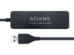 HUB AISENS USB 2.0 TIPO A M-4XTIPO A H NEGRO 30CM