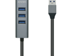 HUB AISENS USB 3.0 ALUMINIO TIPO A M-4XTIPO A H GRIS 10CM