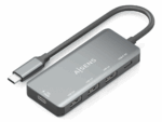HUB AISENS USB 3.1 USB-C 1XPD 100W 1XUSB-C 3.0 3XUSB-A 2.0 GRIS 15CM