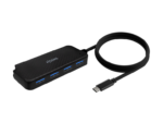 HUB AISENS USB 3.1 USB-C USB-C/M-4XTIPO A/H NEGRO 60CM