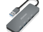HUB AISENS USB 3.2 GEN2 10G A/M-2xTIPO C/H-2xUSB-A/H 15CM GRIS
