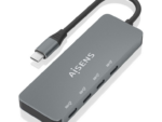 HUB AISENS USB 3.2 GEN2 10G USB-C/M-4XUSB-C/H 15CM GRIS